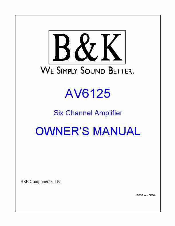 B&K; Stereo Amplifier AV6125-page_pdf